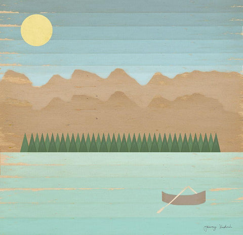 Sense of Wonder III  White Modern Wood Framed Art Print with Double Matting by Kushnir, Tammy