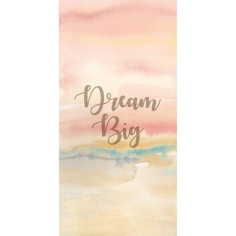 Dream Big Panel A White Modern Wood Framed Art Print by Coulter, Cynthia