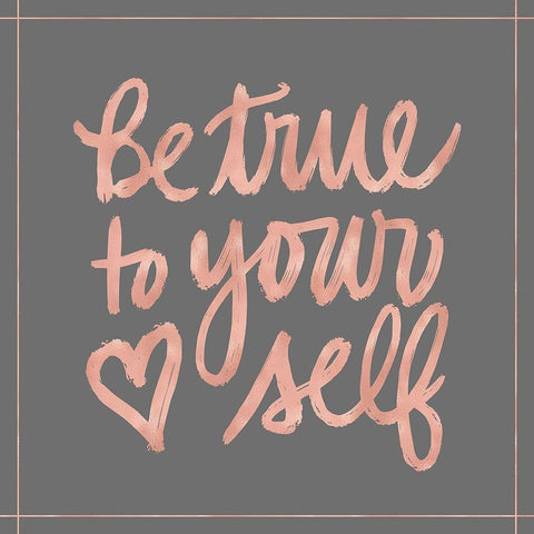 Be True White Modern Wood Framed Art Print by Noonday Design