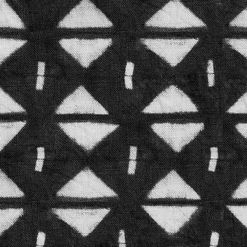 Shibori Black III Black Ornate Wood Framed Art Print with Double Matting by Green, Nancy