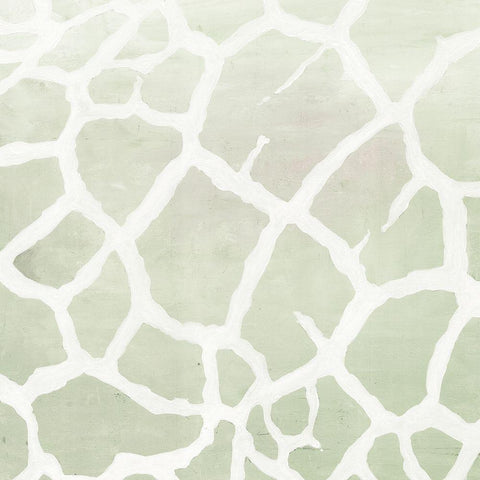 Soft Animal Prints Gray Giraffe Black Modern Wood Framed Art Print with Double Matting by Cusson, Marie Elaine