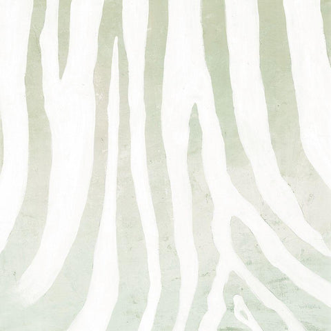 Soft Animal Prints Gray Zebra White Modern Wood Framed Art Print by Cusson, Marie Elaine