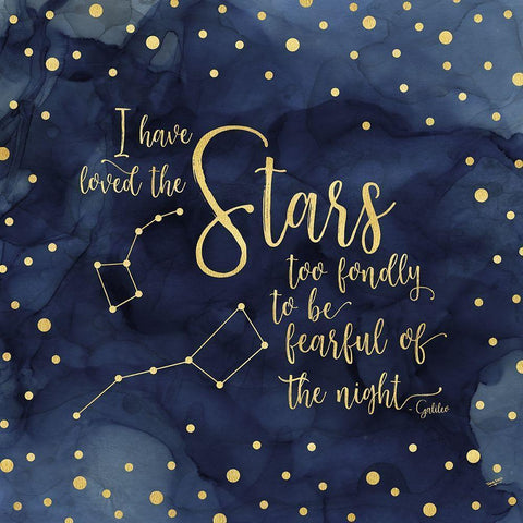 Oh My Stars IV Stars Gold Ornate Wood Framed Art Print with Double Matting by Reed, Tara