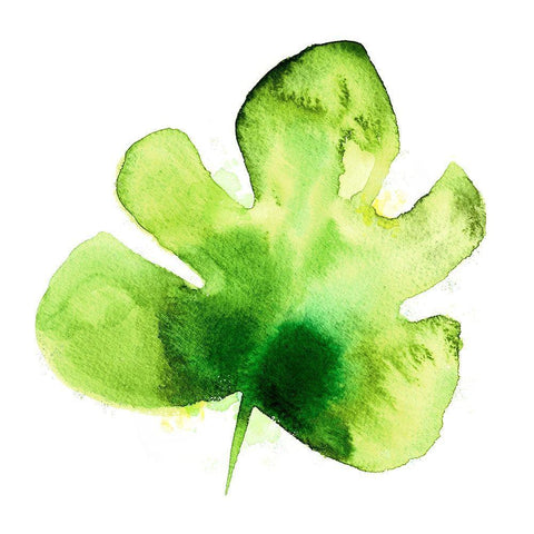 Tropical Icons Tropical Leaf Black Ornate Wood Framed Art Print with Double Matting by Northern Lights