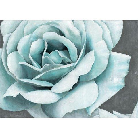 Rose Bloom Gold Ornate Wood Framed Art Print with Double Matting by Cusson, Marie-Elaine