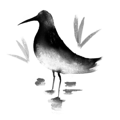 Waters Edge II White Modern Wood Framed Art Print by Northern Lights