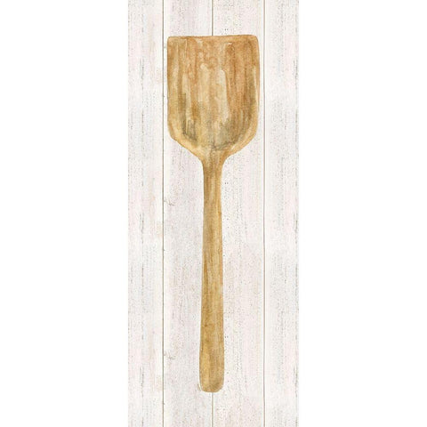 Vintage Kitchen Wooden Spatula White Modern Wood Framed Art Print by Reed, Tara