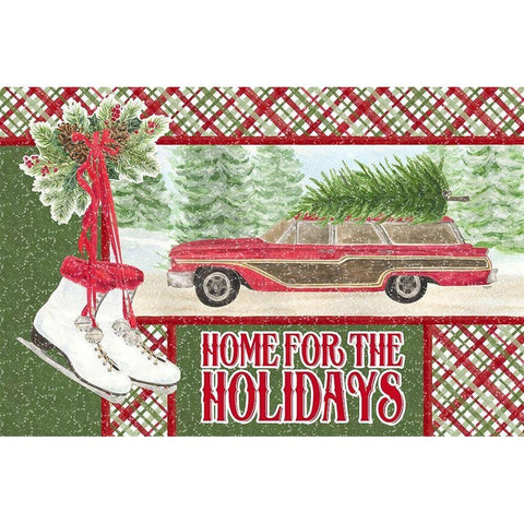 Sleigh Bells Ring-Home for the Holidays Gold Ornate Wood Framed Art Print with Double Matting by Reed, Tara