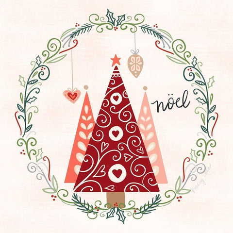 Hygge Christmas III White Modern Wood Framed Art Print by Noonday Design