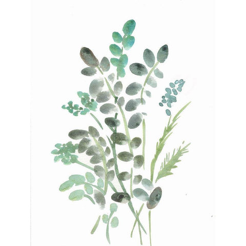 Farmhouse Botanical I Black Modern Wood Framed Art Print by Chapman, Marcy