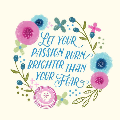 Fierce Girl Pink III Gold Ornate Wood Framed Art Print with Double Matting by Noonday Design