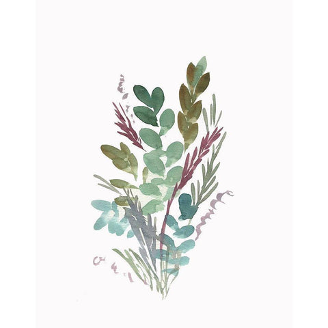 Farmhouse Florals I White Modern Wood Framed Art Print by Chapman, Marcy