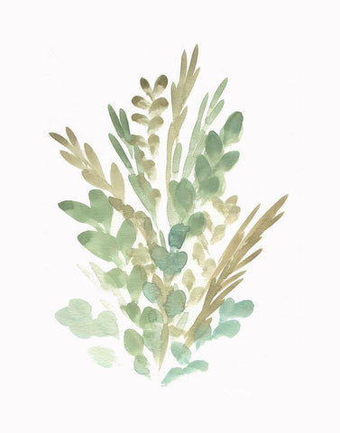 Farmhouse Florals II Black Ornate Wood Framed Art Print with Double Matting by Chapman, Marcy