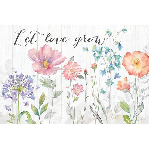 Farmhouse Botanical Garden Sentiment Gold Ornate Wood Framed Art Print with Double Matting by Coulter, Cynthia