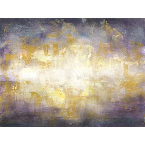 Sunrise Abstract Landscape Gold Ornate Wood Framed Art Print with Double Matting by Tre Sorelle Studios