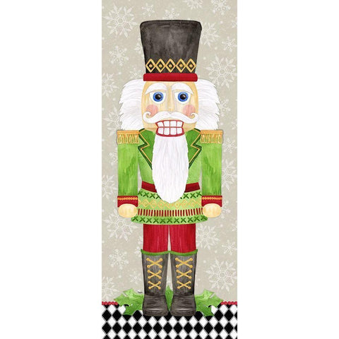 Nutcracker Christmas I Black Modern Wood Framed Art Print with Double Matting by Reed, Tara