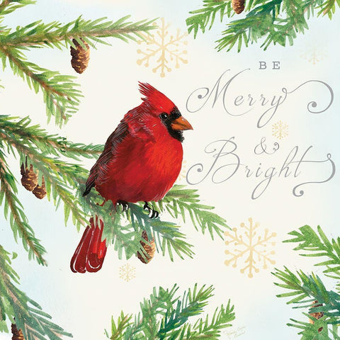 Christmas Blessings I Black Modern Wood Framed Art Print by Cusson, Marie Elaine