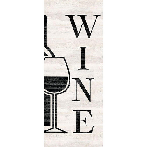 Wine Humor vertical III-Wine Black Modern Wood Framed Art Print with Double Matting by Reed, Tara