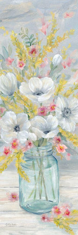 Farmhouse Bouquet vertical I Black Ornate Wood Framed Art Print with Double Matting by Coulter, Cynthia