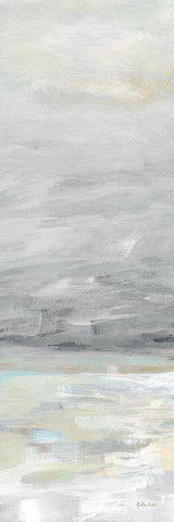 Gray Skyline panel I Black Ornate Wood Framed Art Print with Double Matting by Coulter, Cynthia