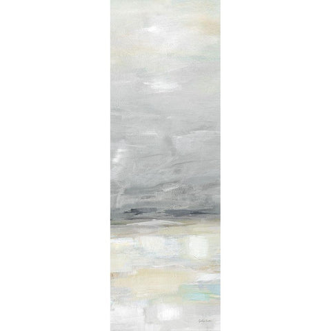 Gray Skyline panel II White Modern Wood Framed Art Print by Coulter, Cynthia