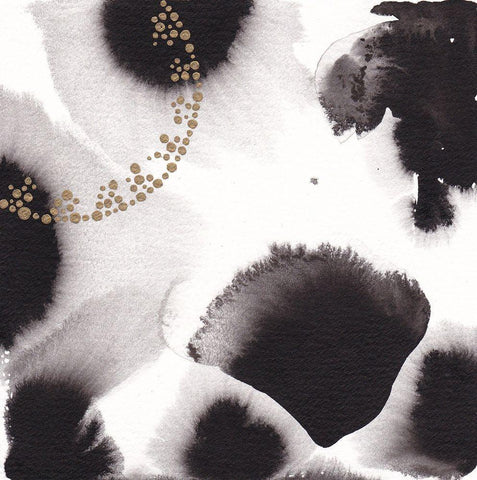 Migration III White Modern Wood Framed Art Print with Double Matting by Bijou, Andrea