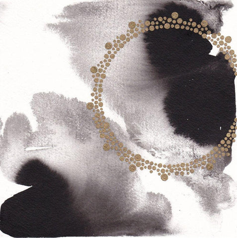 Migration VII White Modern Wood Framed Art Print with Double Matting by Bijou, Andrea