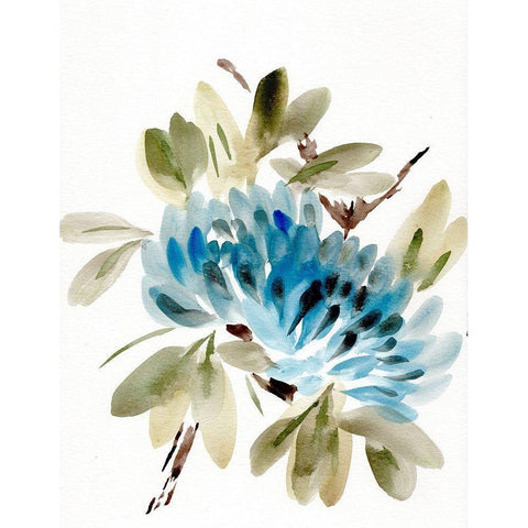 Farmhouse Florals VI Gold Ornate Wood Framed Art Print with Double Matting by Chapman, Marcy