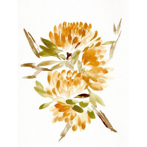 Farmhouse Florals VII Gold Ornate Wood Framed Art Print with Double Matting by Chapman, Marcy