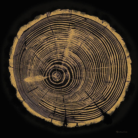 Tree Trunk I White Modern Wood Framed Art Print with Double Matting by Cusson, Marie Elaine