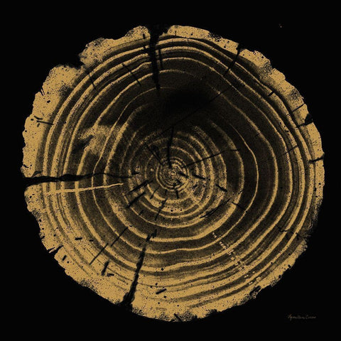Tree Trunk II Gold Ornate Wood Framed Art Print with Double Matting by Cusson, Marie Elaine