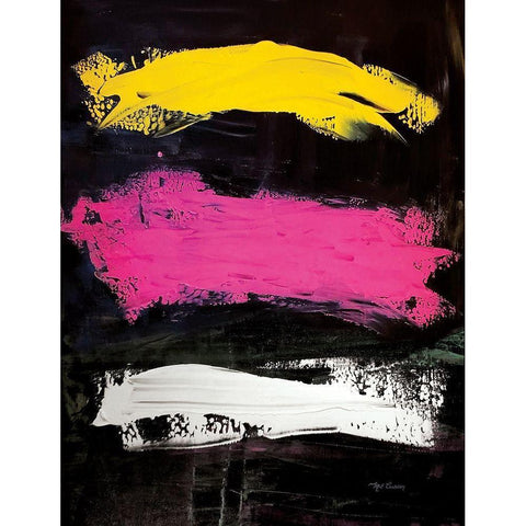 Bright Abstract portrait White Modern Wood Framed Art Print by Cusson, Marie Elaine
