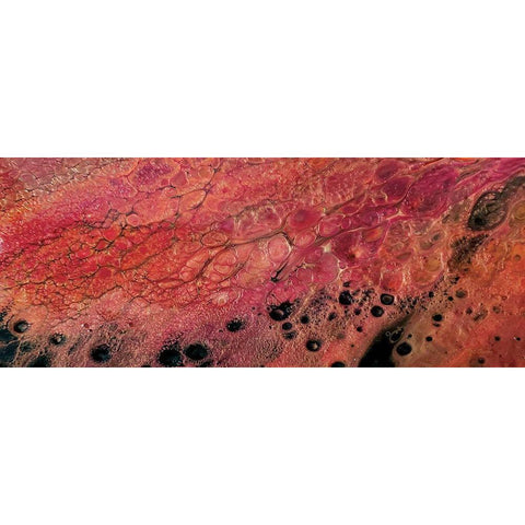 Lava Dance panel IV Gold Ornate Wood Framed Art Print with Double Matting by Cusson, Marie Elaine