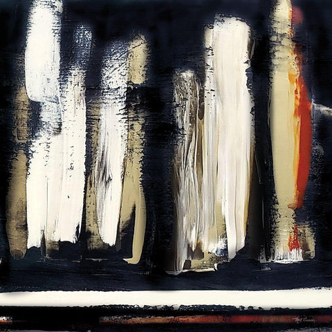 Modern Abstract III White Modern Wood Framed Art Print by Cusson, Marie Elaine