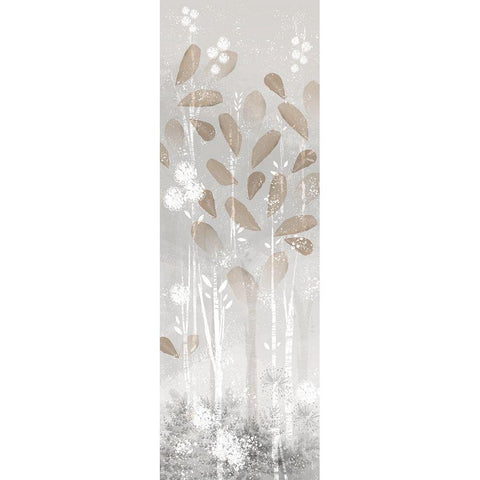 Golden Forest panel I Gold Ornate Wood Framed Art Print with Double Matting by Northern Lights
