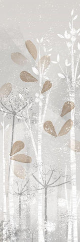 Golden Forest panel II Black Ornate Wood Framed Art Print with Double Matting by Northern Lights