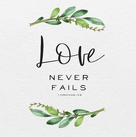 Inspirational Life IV-Love Black Ornate Wood Framed Art Print with Double Matting by HM Design