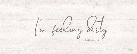 Laundry Room Humor panel I-Dirty Black Ornate Wood Framed Art Print with Double Matting by Reed, Tara