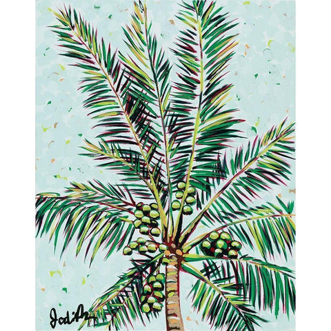 Palmtop I Black Modern Wood Framed Art Print by Augustine, Jodi
