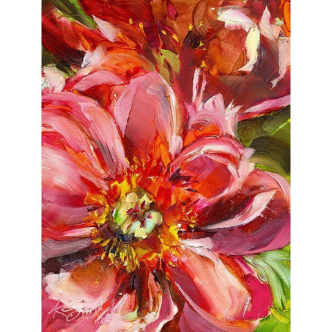 Floral Close Up Gold Ornate Wood Framed Art Print with Double Matting by Smith, Kim