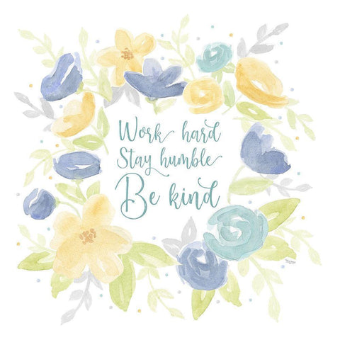 Kellys Garden II-Be Humble Gold Ornate Wood Framed Art Print with Double Matting by Reed, Tara