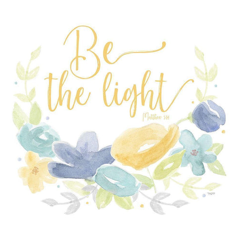 Kellys Garden IV-Be the Light Gold Ornate Wood Framed Art Print with Double Matting by Reed, Tara