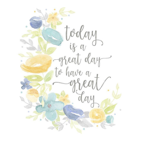 Kellys Garden VI-Great Day Black Modern Wood Framed Art Print with Double Matting by Reed, Tara