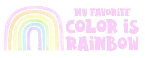 Pastel Rainbows panel I-Favorite Black Ornate Wood Framed Art Print with Double Matting by Reed, Tara