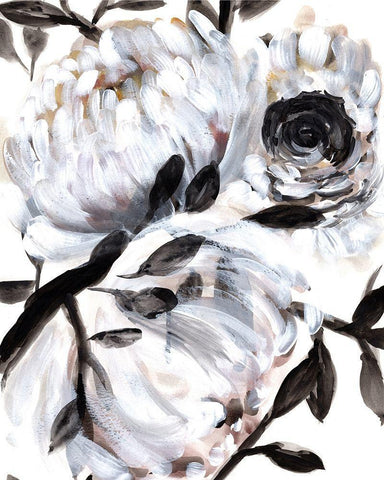 Farmhouse White Bush II Black Ornate Wood Framed Art Print with Double Matting by Chapman, Marcy