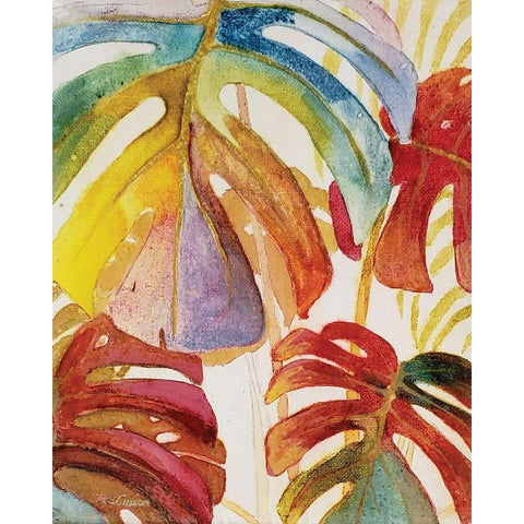 Tropic Botanicals III Black Modern Wood Framed Art Print by Cusson, Marie Elaine