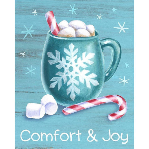 Peppermint Cocoa III-Comfort and Joy Gold Ornate Wood Framed Art Print with Double Matting by Wilson, Kelsey