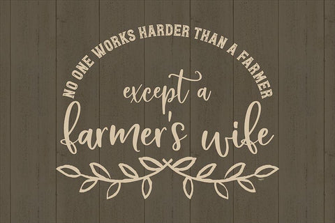 Farm Life landscape I-Farmers Wife White Modern Wood Framed Art Print with Double Matting by Reed, Tara