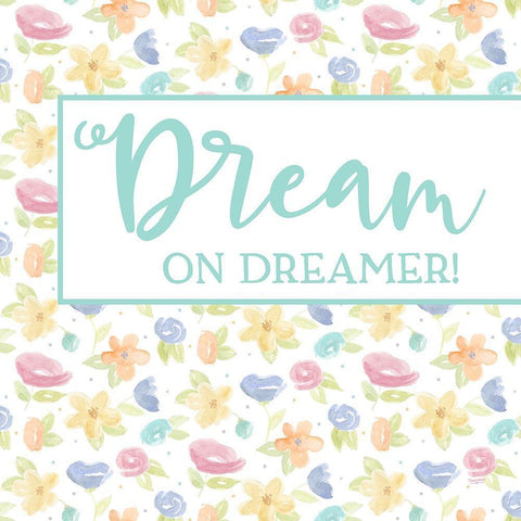 Girl Inspiration V-Dream On White Modern Wood Framed Art Print with Double Matting by Reed, Tara