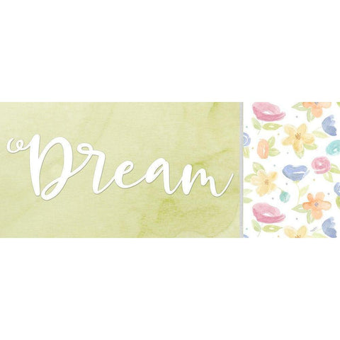 Girl Inspiration panel IV-Dream Gold Ornate Wood Framed Art Print with Double Matting by Reed, Tara